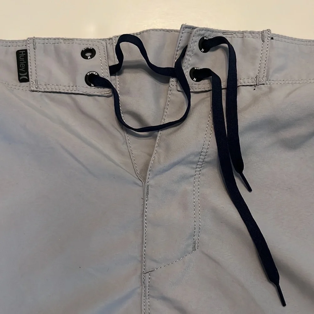 NWOT Hurley Men's Americana Icon Solid Grey Boardshort Size 34